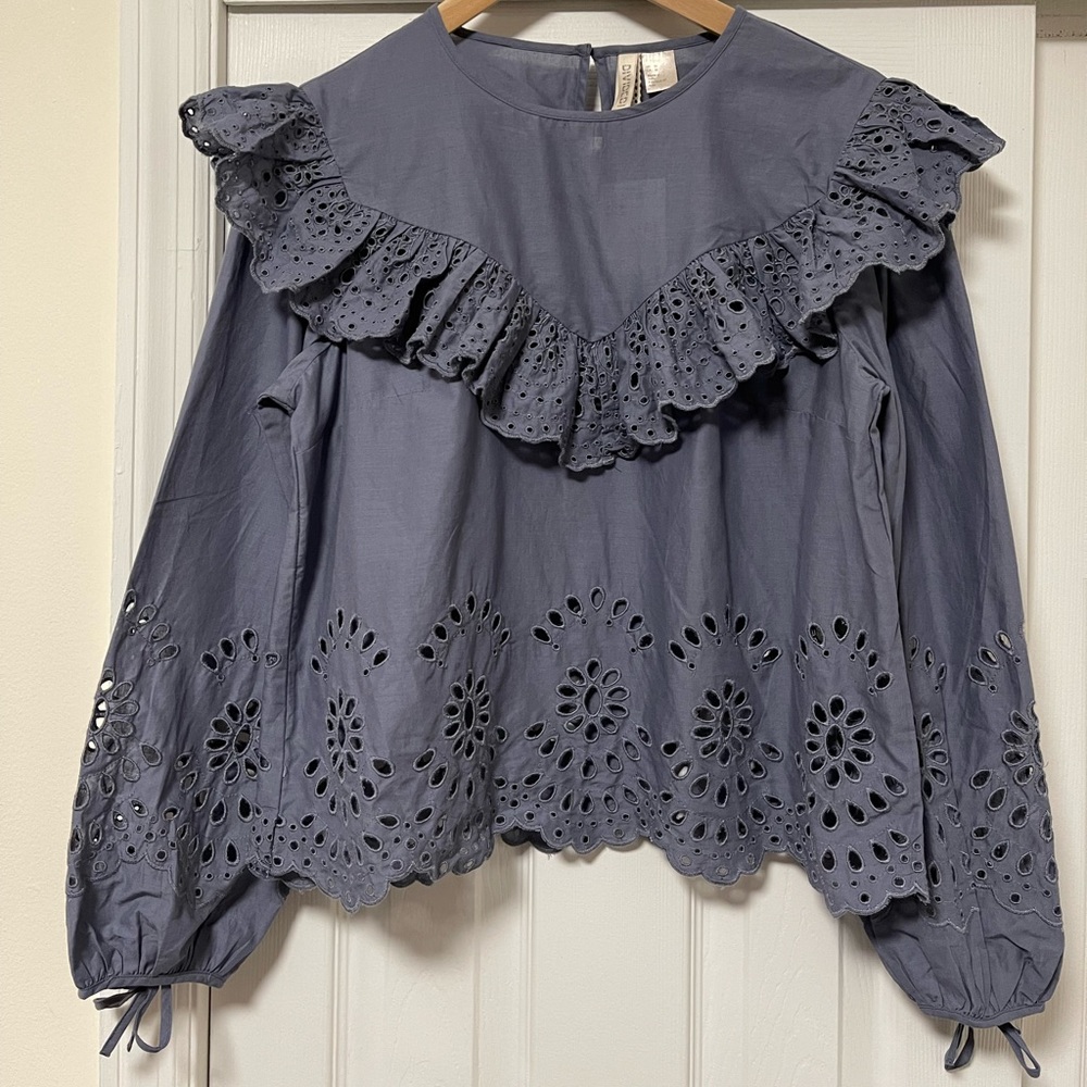 H&M Navy Blouses